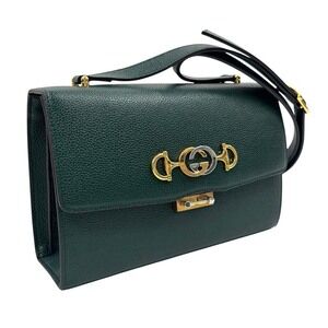 Gucci Zumi Green Shoulder Bag Crossbody